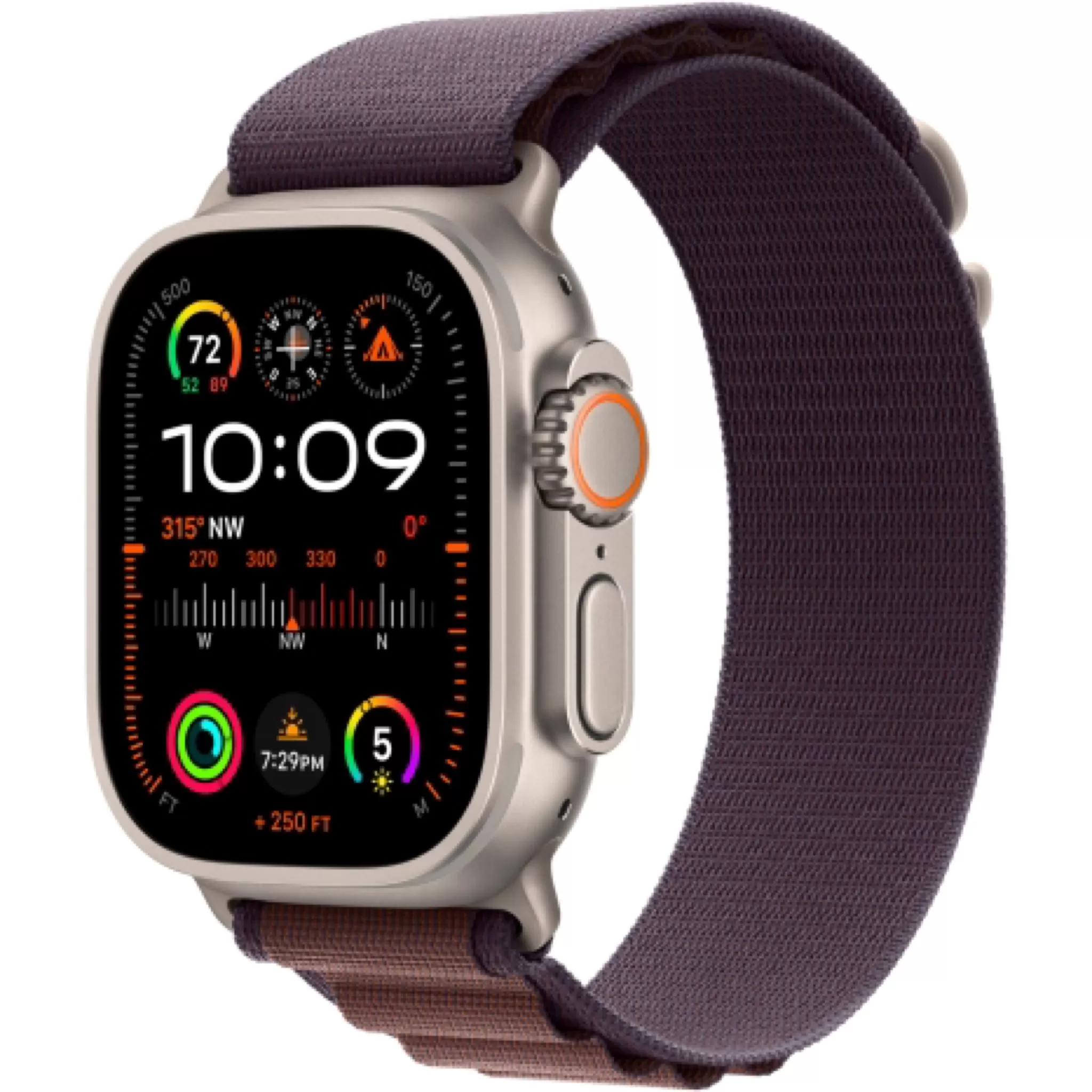 Apple Watch Ultra 2 49 мм, ремешок Alpine цвета индиго, размер L