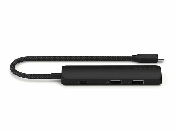 Хаб Satechi 4-in-1 USB-C Slim Multiport Adapter 4K, черный